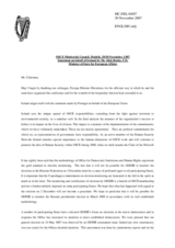 Statement by Mr. Roche, TD, Minister of State for European Affairs, Ireland