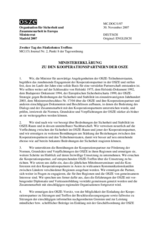 Ministerial Declaration on the OSCE Partners for Co-operation (de)