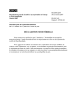 Ministerial Statement (fr)