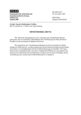 Ministerial Statement (de)