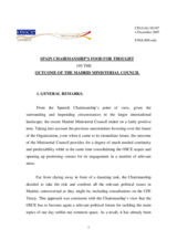 Spain Chairmanship's Food for Thought on the Outcome of the Madrid Ministerial Council