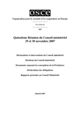 Madrid Ministerial Council Document (fr)