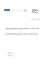 Circular Note No.5, Luggage Tags for Participants