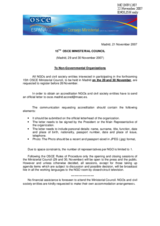 Information for NGOs