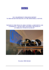 FSC Chairperson's Progress Report "Efforts in the Field of Arms Control Agreements and Confidence-and Security-Building Measures in Accordance with its Mandate"