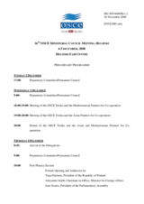 Preliminary Programme