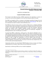 Written Contribution by the Council of the Baltic States