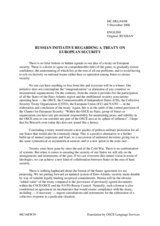 Statement made by H.E. Sergey Lavrov, Minister of Foreign Affairs, at the ministerial working lunch on  4 December 2008