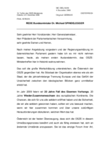 Statement by H.E. Mr. Michael SPINDELEGGER, Federal Minister for European and International Affairs, Austria (de)