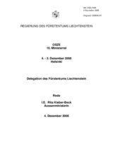 Statement by H.E. Ms. Rita KIEBER-BECK, Minister of Foreign Affairs, Liechtenstein (de)