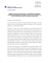 Statement by Ms. Dragoljuba BENCINA, State Secretary at the Ministry of Foreign Affairs, Slovenia