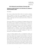 Statement by H.E. Mr. Dick ROCHE, Minister for European Affairs, Ireland