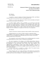 Statement by H.E. Mr. Edward NALBANDIAN, Minister of Foreign Affairs, Armenia