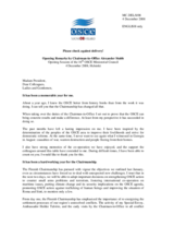 Opening Statement by H.E. Mr. Alexander STUBB, Chairman in Office, Minister of Foreign Affairs, Finland