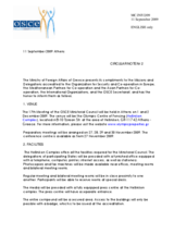 Circular Note No.2, Accreditation and Hotel Reservation