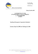 Written Contribution by the Southeast Cooperative Initiative