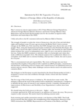 Statement by H.E. Mr. Vygaudas USACKAS, Minister of Foreign Affairs, Lithuania