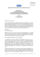 Report by the OSCE Secretary General, Amb. Perrin de Brichambaut, at the 17th OSCE Ministerial Council Meeting