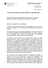 Statement by H.E. Ms. Micheline CALMY-REY, Minister of Foreign Affairs, Switzerland (fr)