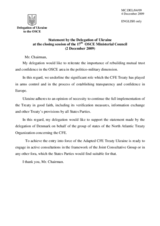 Statement by Ukraine - Closing Session