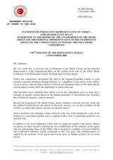 Statement by the Delegation of Turkey in response to the report by the Co-chairmen of the Minsk Group and the Personal Representative of the Chairman in Office on the conflict dealt with by the OSCE Minsk Conference