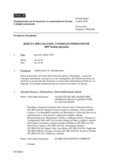 Journal of the 802nd Special Plenary Meeting of the Permanent Council (it)