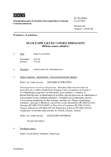 Journal of the 803rd Special Plenary Meeting of the Permanent Council (fr)