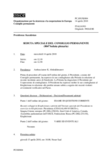 Journal of the 804th Special Plenary Meeting of the Permanent Council (it)