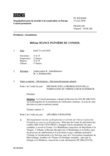 Journal of the 805th Plenary Meeting of the Permanent Council (fr)