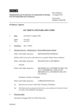 Journal of the 611th Plenary Meeting of the Forum for Security Co-operation (it)