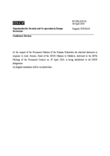 Statement by the Delegation of the Russian Federation in response to the report by the Head of the OSCE Mission to Moldova, Ambassador Philip Remler (ru)