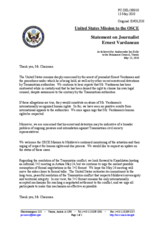 Statement by the Delegation of the United States on case of journalist Ernest Vardanean