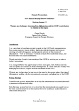 Keynote Statement by Mr. Daniel Korski, Senior Policy Fellow, European Council on Foreign Relations