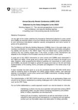 Statement by Switzerland