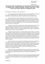 Report by Amb. Gyorgy Molnar, Hungary, Chair of the FSC