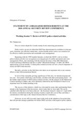 Statement by Amb. Heiner Horsten, Germany