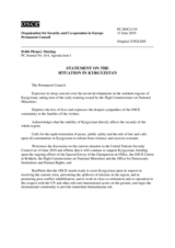 Permanent Council Statement No. 1/10