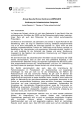 Statement by Switzerland (de)