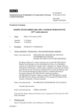 Journal of the 817th Special Plenary Meeting of the Permanent Council (es)