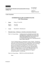 Journal of the 819th Special Plenary Meeting of the Permanent Council (de)