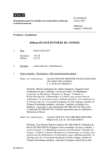 Journal of the 818th Special Plenary Meeting of the Permanent Council (fr)