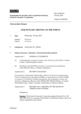 Journal of the 615th Plenary Meeting of the Forum for Security Co-operation