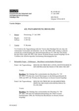 Journal of the 622nd Plenary Meeting of the Permanent Council (de)