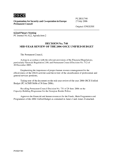 Permanent Council Decision No. 740