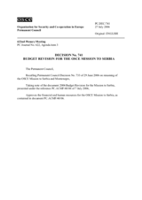 Permanent Council Decision No. 741