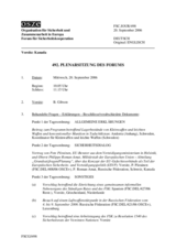 Journal of the 492nd Plenary Meeting of the Forum for Security Co-operation (de)