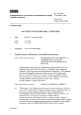 Journal of the 626th Plenary Meeting of the Permanent Council (it)