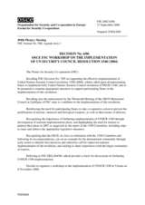 Forum for Security Co-operation Decision No.6/06