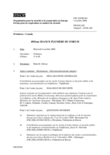 Journal of the 495th Plenary Meeting of the Forum for Security Co-operation (fr)