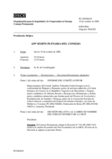 Journal of the 629th Plenary Meeting of the Permanent Council (es)